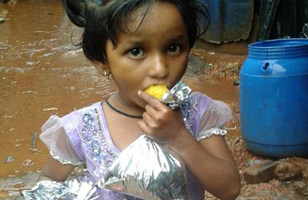 This Little Girl Along with Thousands of Children and Adults Were Fed at HoPE Centers in Villages Across India