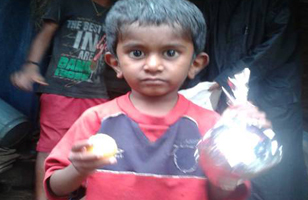 This Little Boy Along with Thousands of Children and Adults Were Fed at HoPE Centers in Villages Across India 